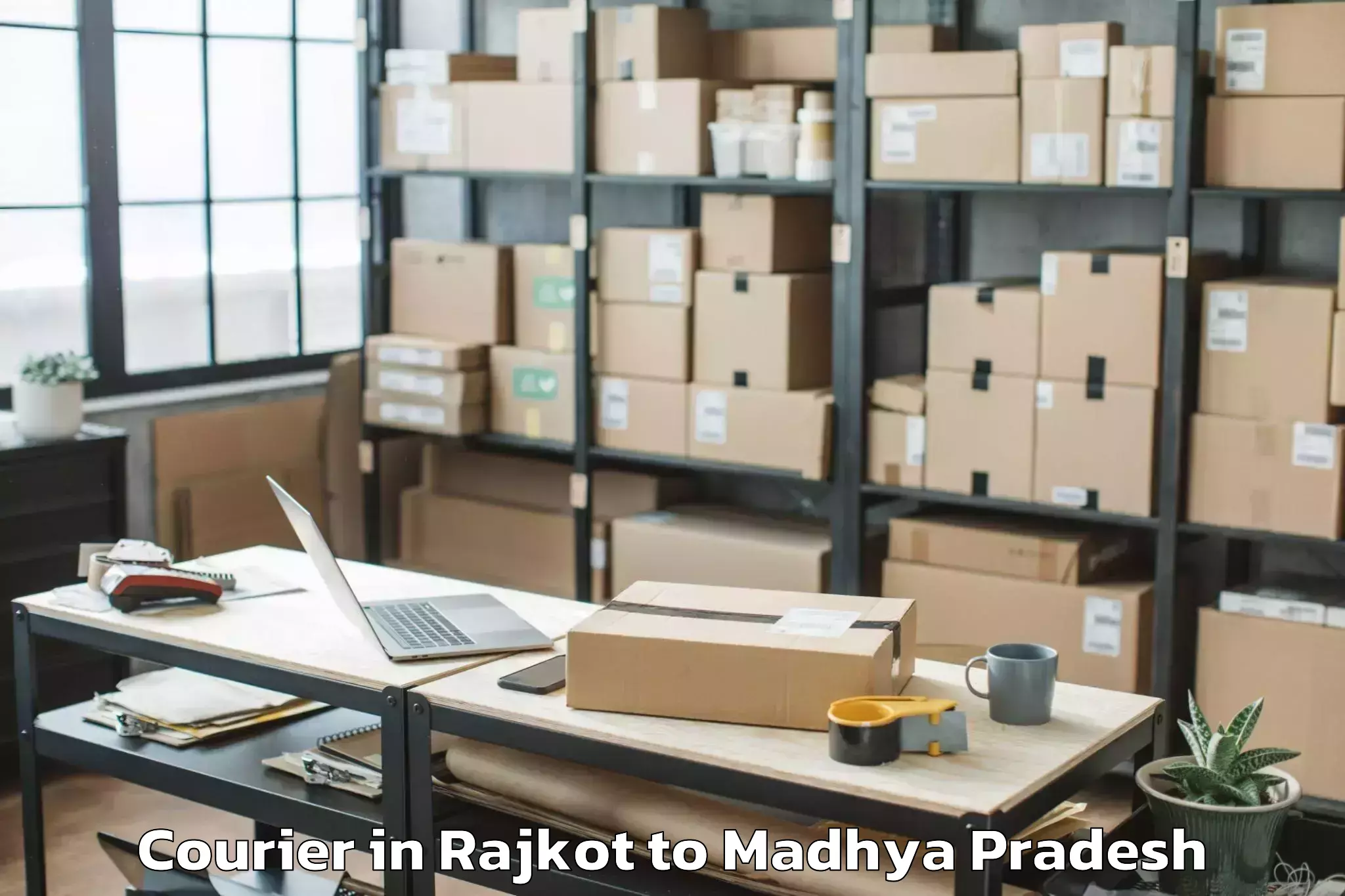 Trusted Rajkot to Badnawar Courier